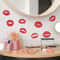 Red Lips Wall Sticker Decal Romantic SelfAdhesive Mural For Bedroom Living Room Decor 0