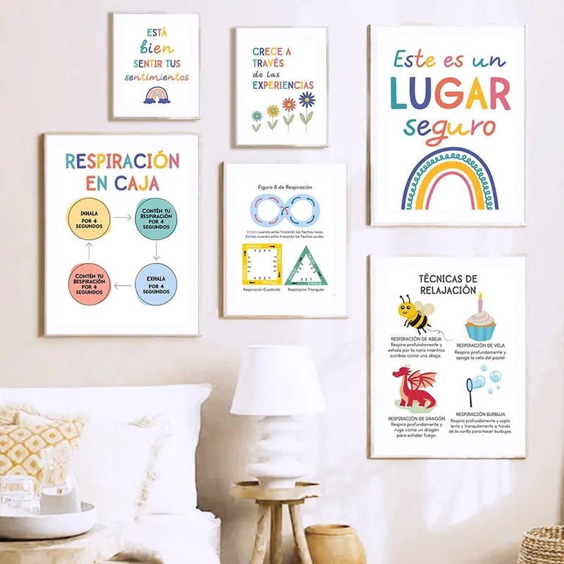 Growth Mindset Therapy Canvas Poster Inspirational Mental Health Wall Art For Office Classroom 1