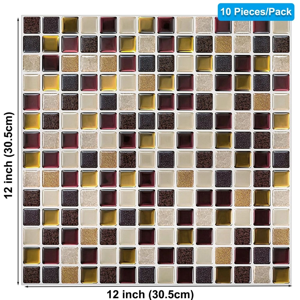 3D Peel Stick Tile Wall Stickers Waterproof SelfAdhesive Kitchen Bathroom Wallpaper Panels 21