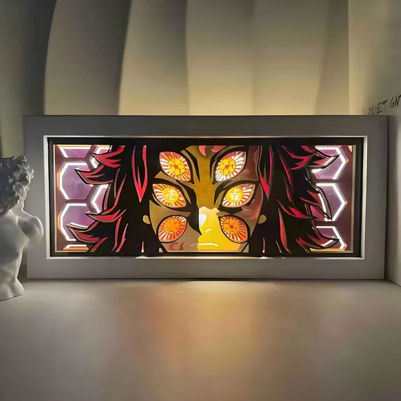 Demon Slayer 3D LED Light Box Kamado Tanjiro Anime Night Light For Bedroom Decor 20
