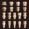 Half Round Roman Wood Column Cap Applique Decorative Carved Furniture Onlay Accent 0