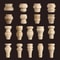 Half Round Roman Wood Column Cap Applique Decorative Carved Furniture Onlay Accent 0