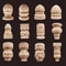 Half Round Roman Wood Column Cap Applique Decorative Carved Furniture Onlay Accent 2