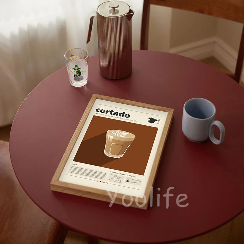 Vintage Coffee Culture Canvas Poster Latte Espresso Cortado Wall Art For Kitchen Cafe Decor 4