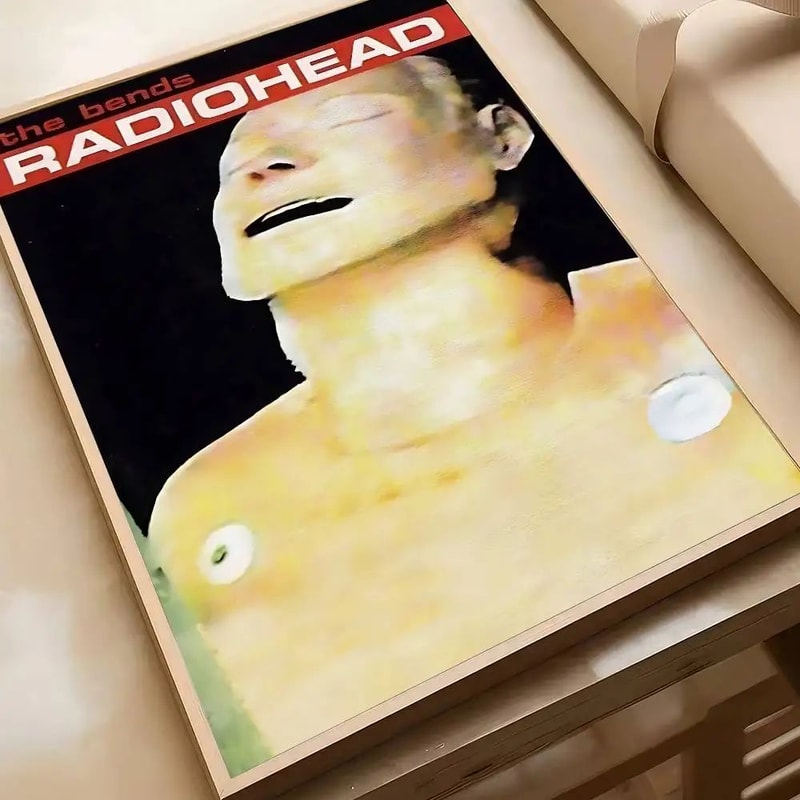 Vintage Radiohead Poster Wall Art Retro Rock Band HD Print For Home Bar Decor 6