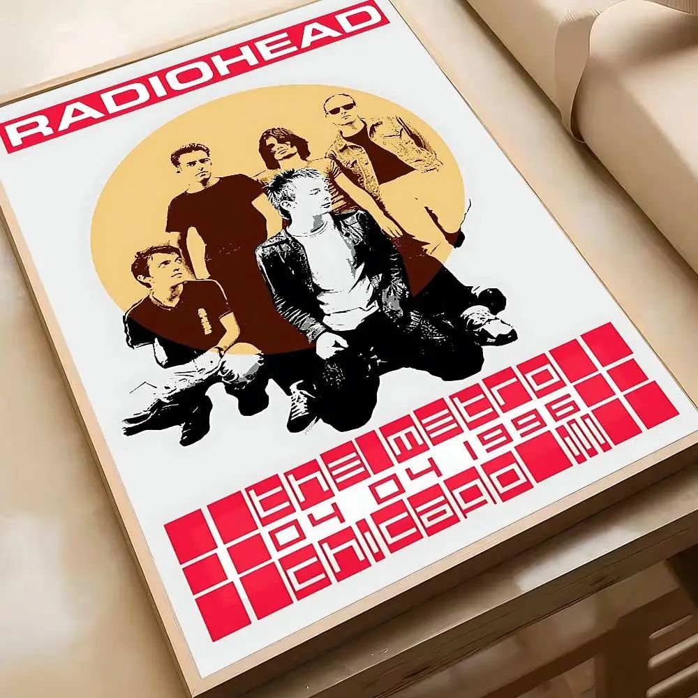 Vintage Radiohead Poster Wall Art Retro Rock Band HD Print For Home Bar Decor 10