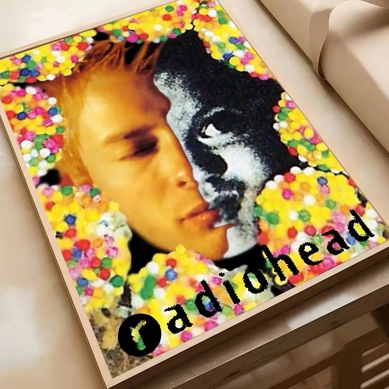 Vintage Radiohead Poster Wall Art Retro Rock Band HD Print For Home Bar Decor 13