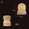 Half Round Roman Wood Column Cap Applique Decorative Carved Furniture Onlay Accent 12