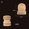 Half Round Roman Wood Column Cap Applique Decorative Carved Furniture Onlay Accent 13