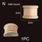 Half Round Roman Wood Column Cap Applique Decorative Carved Furniture Onlay Accent 29