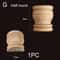 Half Round Roman Wood Column Cap Applique Decorative Carved Furniture Onlay Accent 19