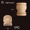 Half Round Roman Wood Column Cap Applique Decorative Carved Furniture Onlay Accent 19