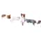 Mini Cute Cat Figurine Set 3D Resin Animal Desk Decor For Shelf Monitor Display 5