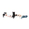 Mini Cute Cat Figurine Set 3D Resin Animal Desk Decor For Shelf Monitor Display 6