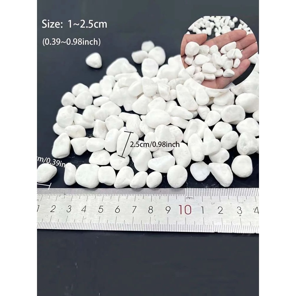 Premium Natural Cobblestone Decorative Pebbles For Succulents Aquariums Garden Decor 2