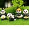 Mini Kung Fu Panda Garden Figurines Set Cute PVC Panda Statues For Bonsai Fairy Garden Home Decor 6