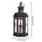 Vintage White Gold Metal Candle Lantern 10in Hanging Decorative Lantern For Indoor Outdoor Event 6