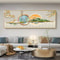 Chinese Golden Deer Canvas Wall Art Feng Shui Mountain Landscape Poster Unframed 20