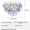 Modern Branch Crystal Chandelier Luxury Pink Blue Teardrop Hanging Ceiling Light 9