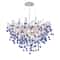 Modern Branch Crystal Chandelier Luxury Pink Blue Teardrop Hanging Ceiling Light 11
