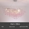 Modern Branch Crystal Chandelier Luxury Pink Blue Teardrop Hanging Ceiling Light 19