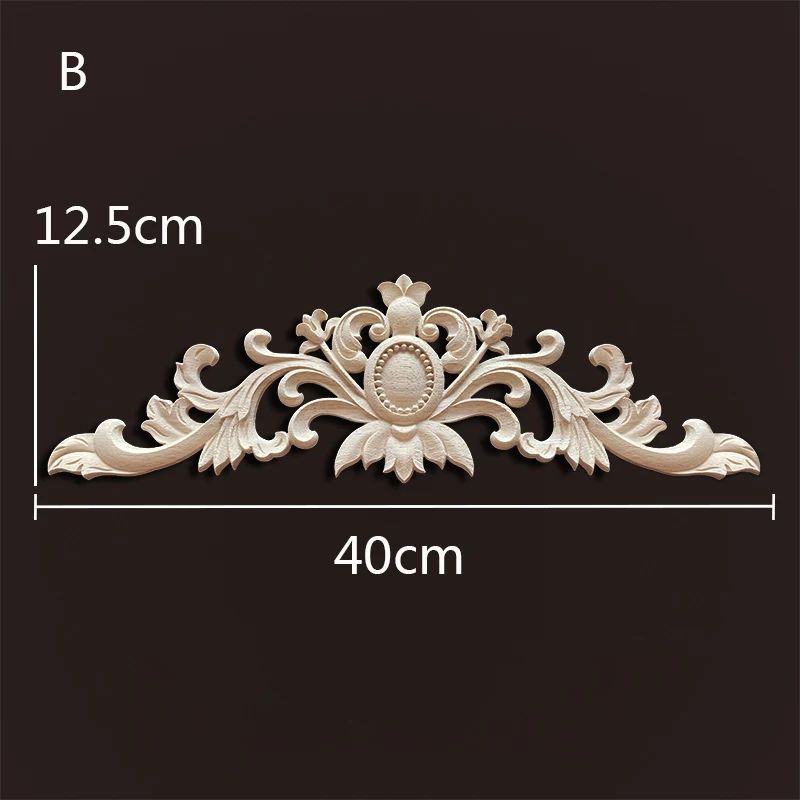 Antique Wood Carved Appliques Onlays Decorative Moulding Wall Furniture Accents 7