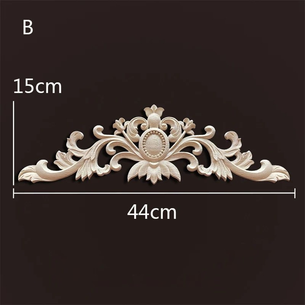 Antique Wood Carved Appliques Onlays Decorative Moulding Wall Furniture Accents 8