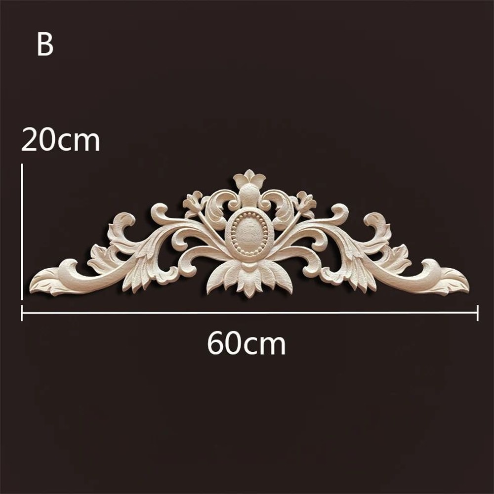 Antique Wood Carved Appliques Onlays Decorative Moulding Wall Furniture Accents 9