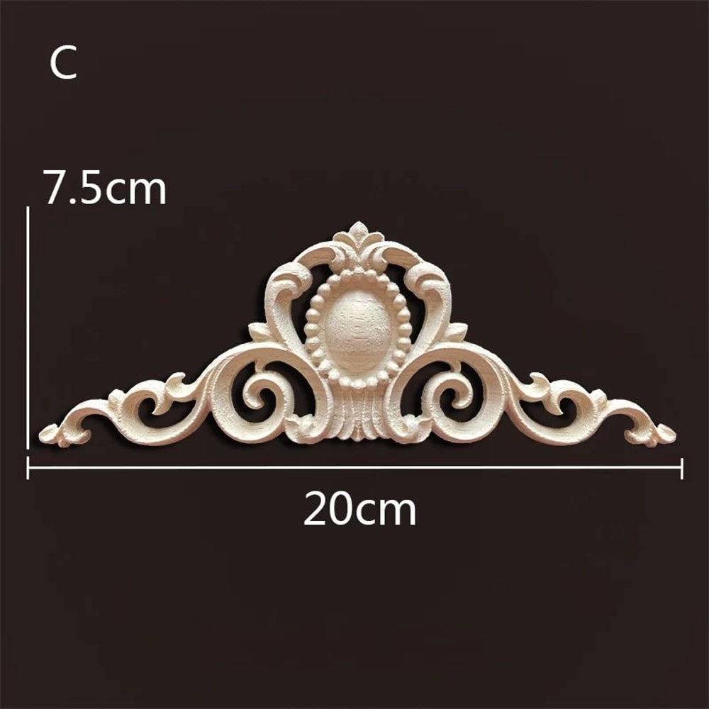 Antique Wood Carved Appliques Onlays Decorative Moulding Wall Furniture Accents 10