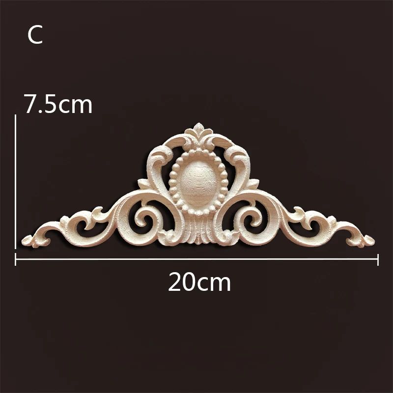 Antique Wood Carved Appliques Onlays Decorative Moulding Wall Furniture Accents 10
