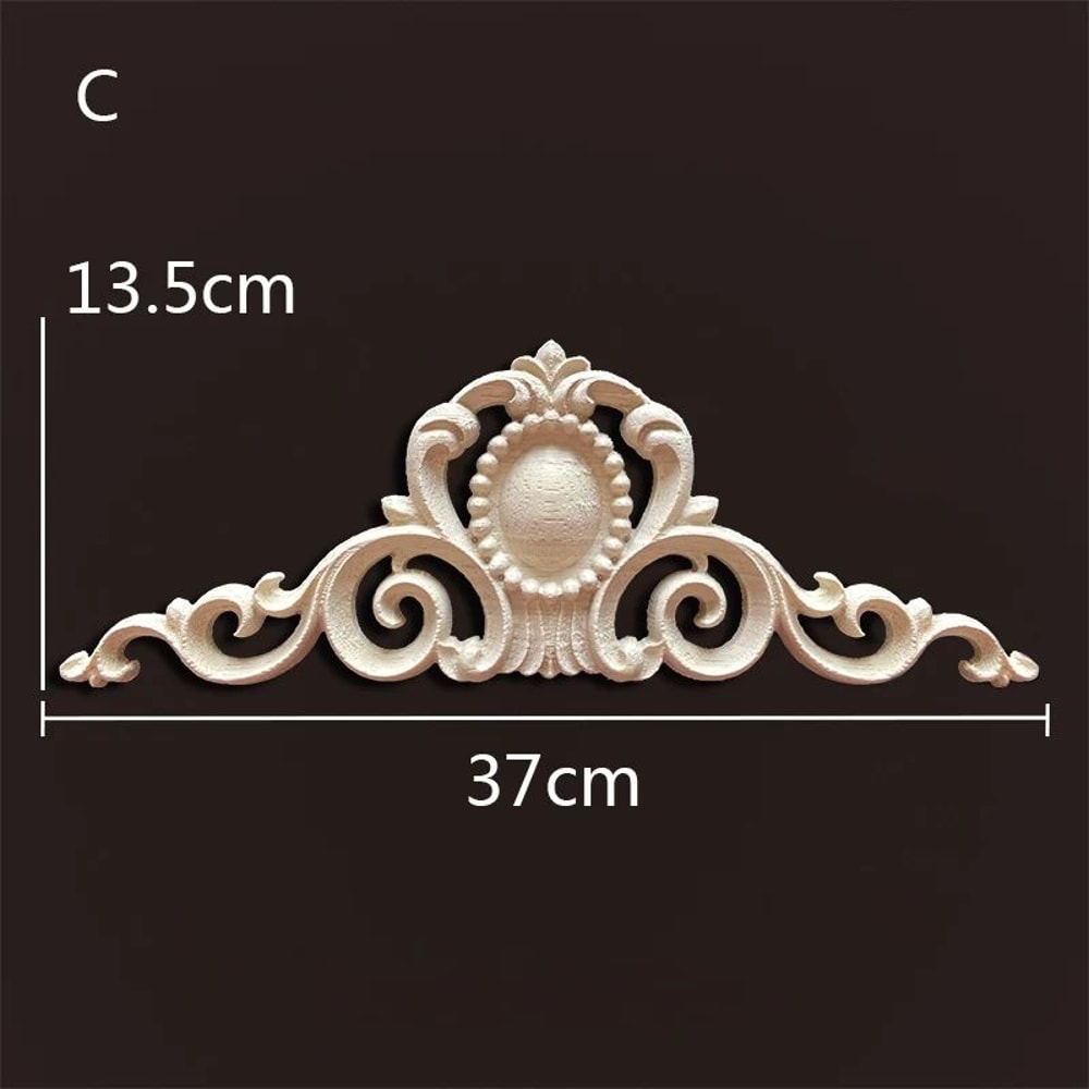 Antique Wood Carved Appliques Onlays Decorative Moulding Wall Furniture Accents 11