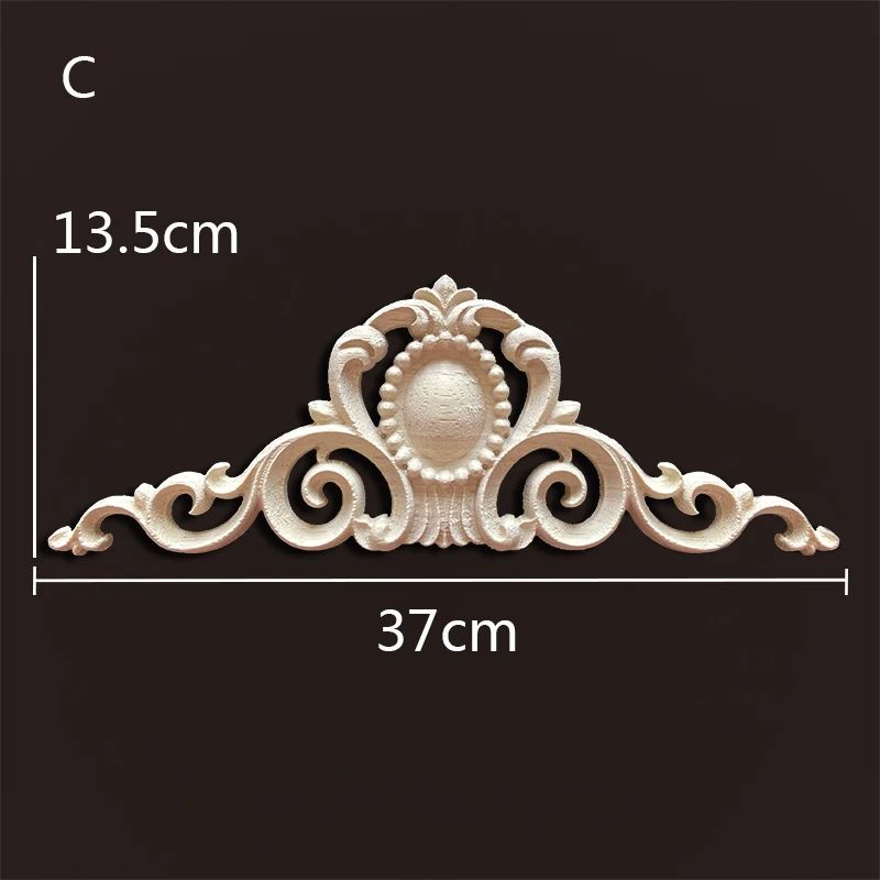 Antique Wood Carved Appliques Onlays Decorative Moulding Wall Furniture Accents 11
