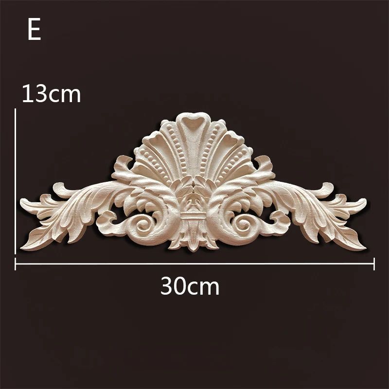 Antique Wood Carved Appliques Onlays Decorative Moulding Wall Furniture Accents 15