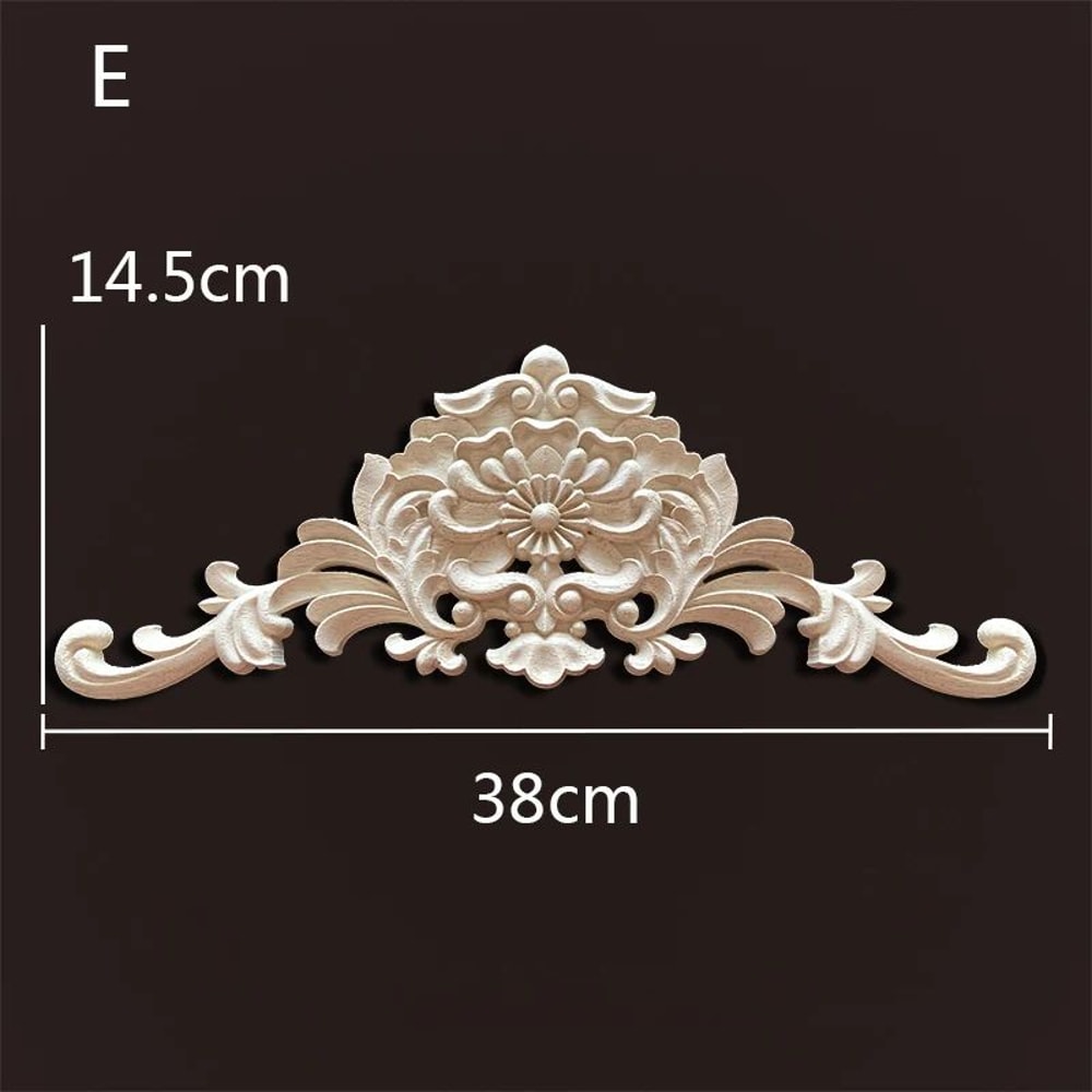 Antique Wood Carved Appliques Onlays Decorative Moulding Wall Furniture Accents 16