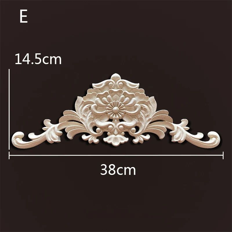 Antique Wood Carved Appliques Onlays Decorative Moulding Wall Furniture Accents 16