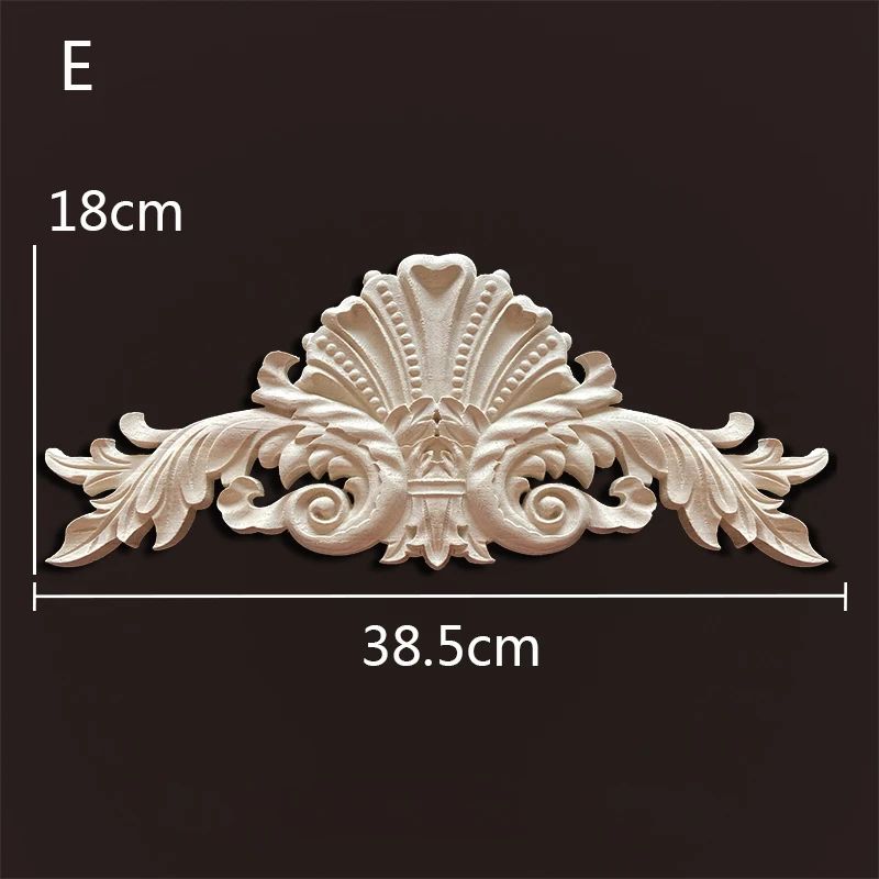 Antique Wood Carved Appliques Onlays Decorative Moulding Wall Furniture Accents 17