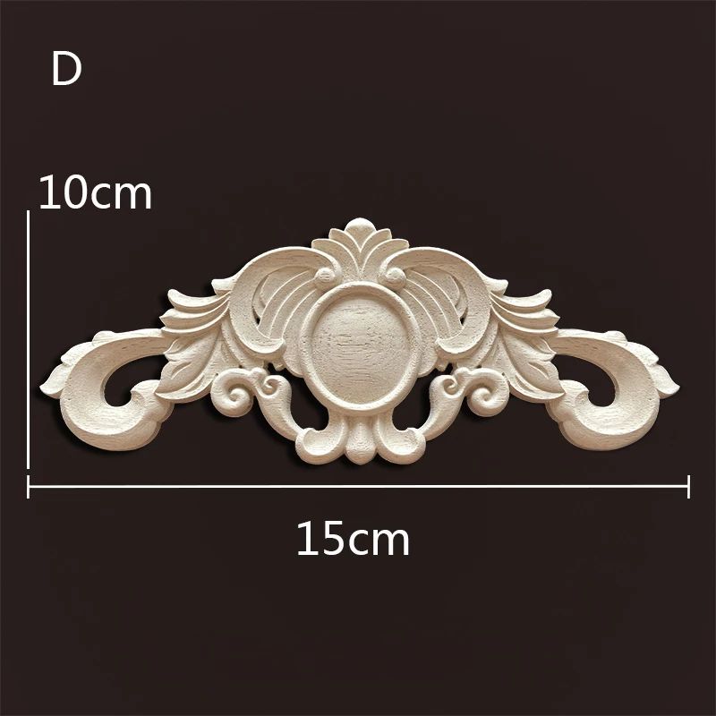 Antique Wood Carved Appliques Onlays Decorative Moulding Wall Furniture Accents 12