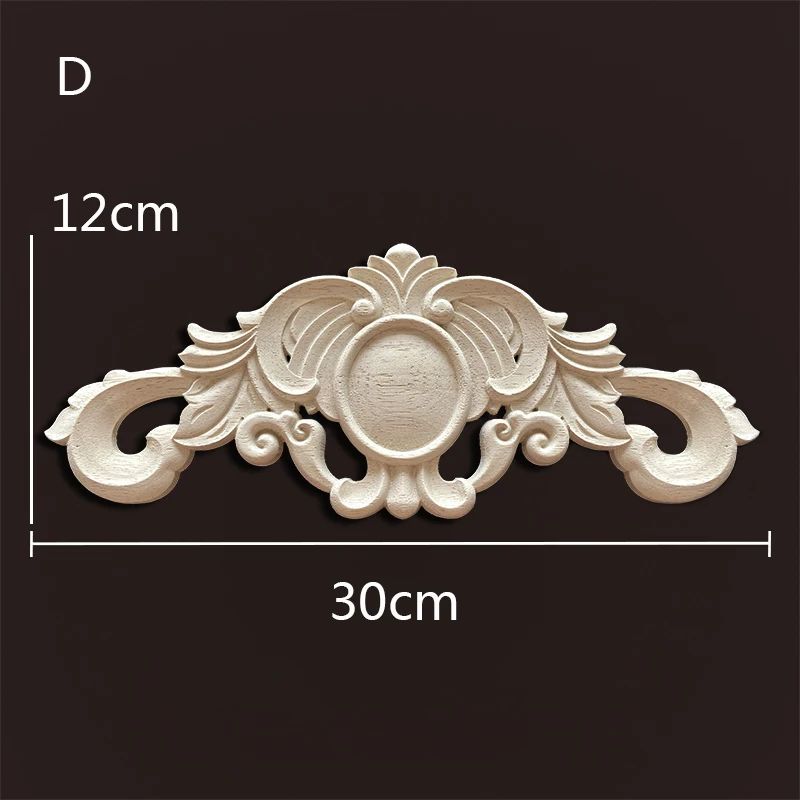 Antique Wood Carved Appliques Onlays Decorative Moulding Wall Furniture Accents 13