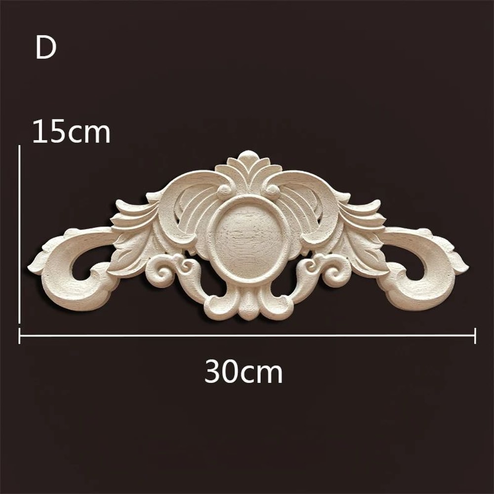 Antique Wood Carved Appliques Onlays Decorative Moulding Wall Furniture Accents 14