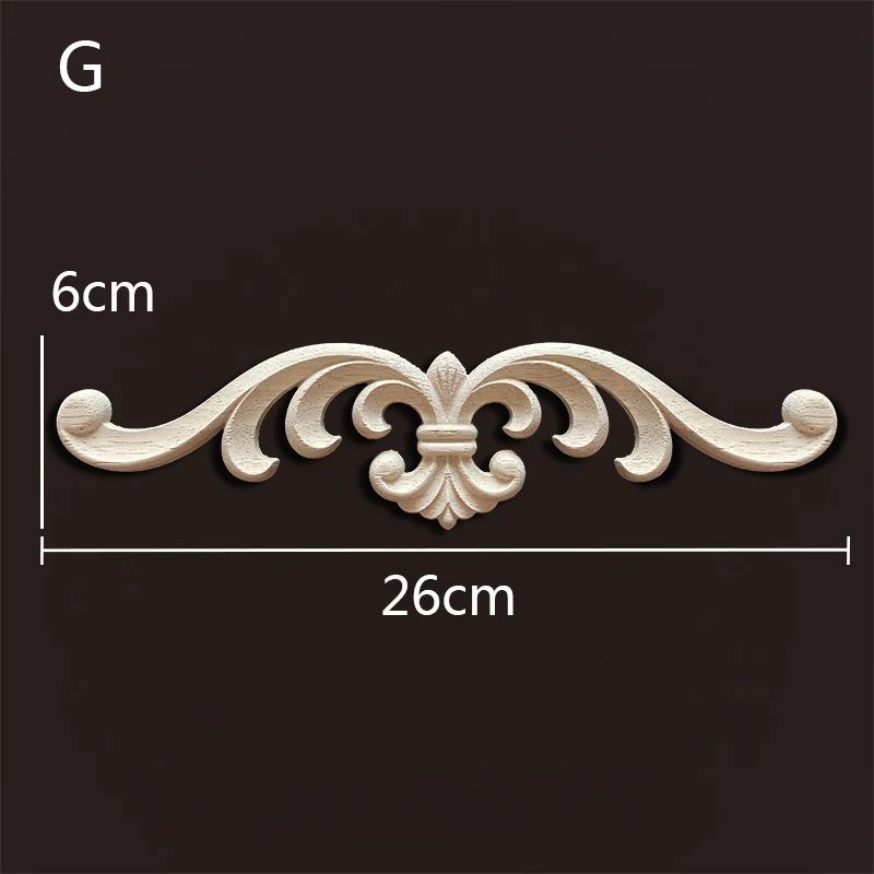 Antique Wood Carved Appliques Onlays Decorative Moulding Wall Furniture Accents 18