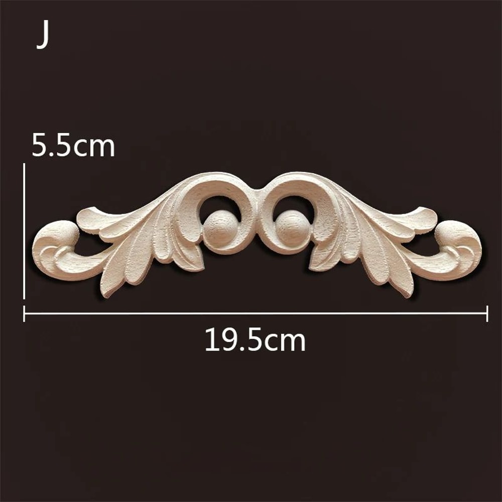 Antique Wood Carved Appliques Onlays Decorative Moulding Wall Furniture Accents 23