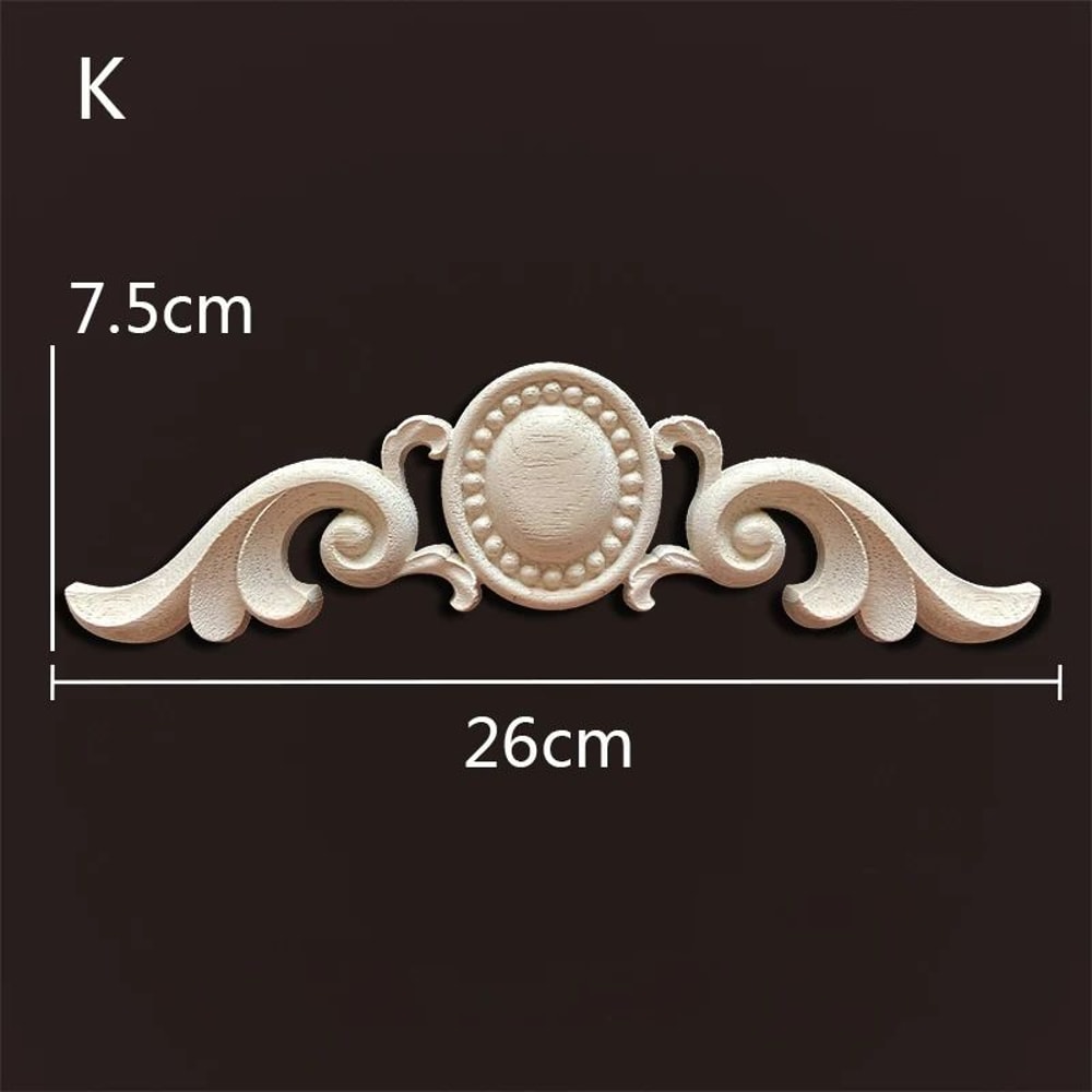 Antique Wood Carved Appliques Onlays Decorative Moulding Wall Furniture Accents 24