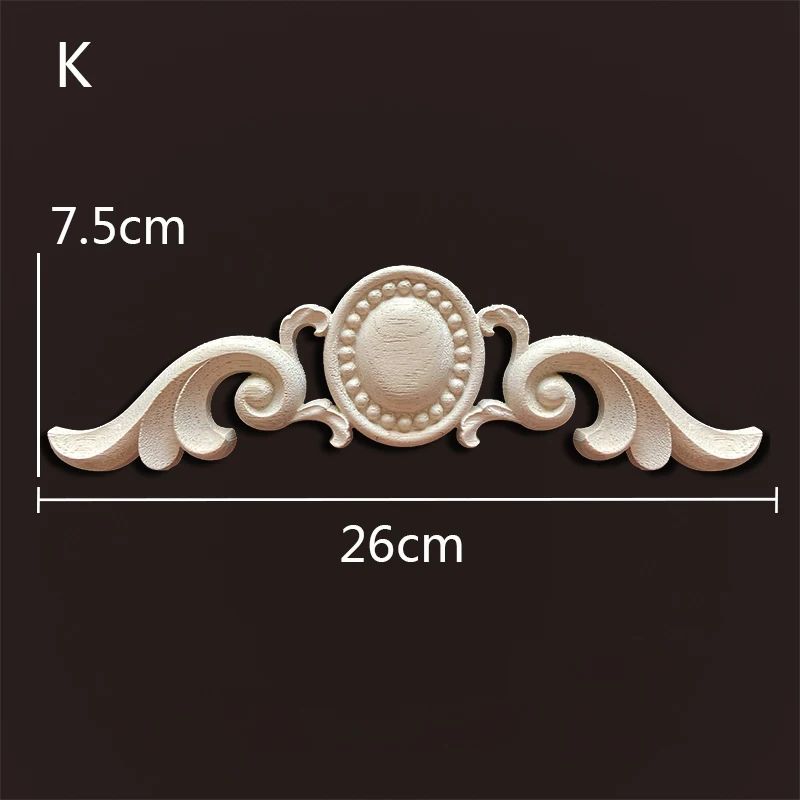 Antique Wood Carved Appliques Onlays Decorative Moulding Wall Furniture Accents 24
