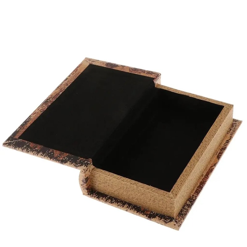 Vintage Faux Book Storage Box Decorative Hidden Organizer For Jewelry Keys Home Decor 7