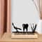 Personalized Dentist Metal Art Sculpture With Wooden Base Custom Dental Desk Decor Gift 0