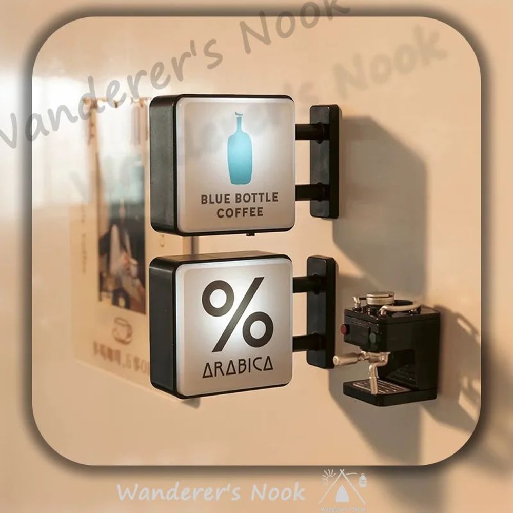 LED Coffee Corner Light Sign Magnet Mini Pegboard Fridge Decor For Cozy Cafe Vibes 2
