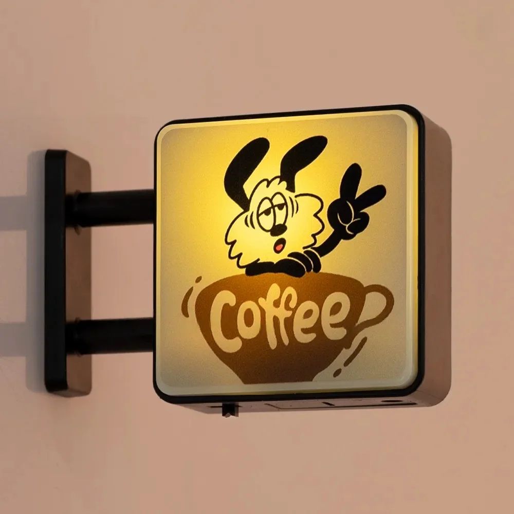 LED Coffee Corner Light Sign Magnet Mini Pegboard Fridge Decor For Cozy Cafe Vibes 7