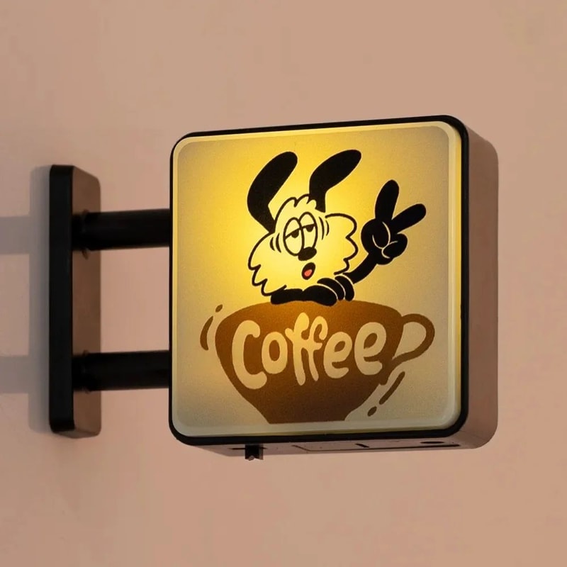 LED Coffee Corner Light Sign Magnet Mini Pegboard Fridge Decor For Cozy Cafe Vibes 7