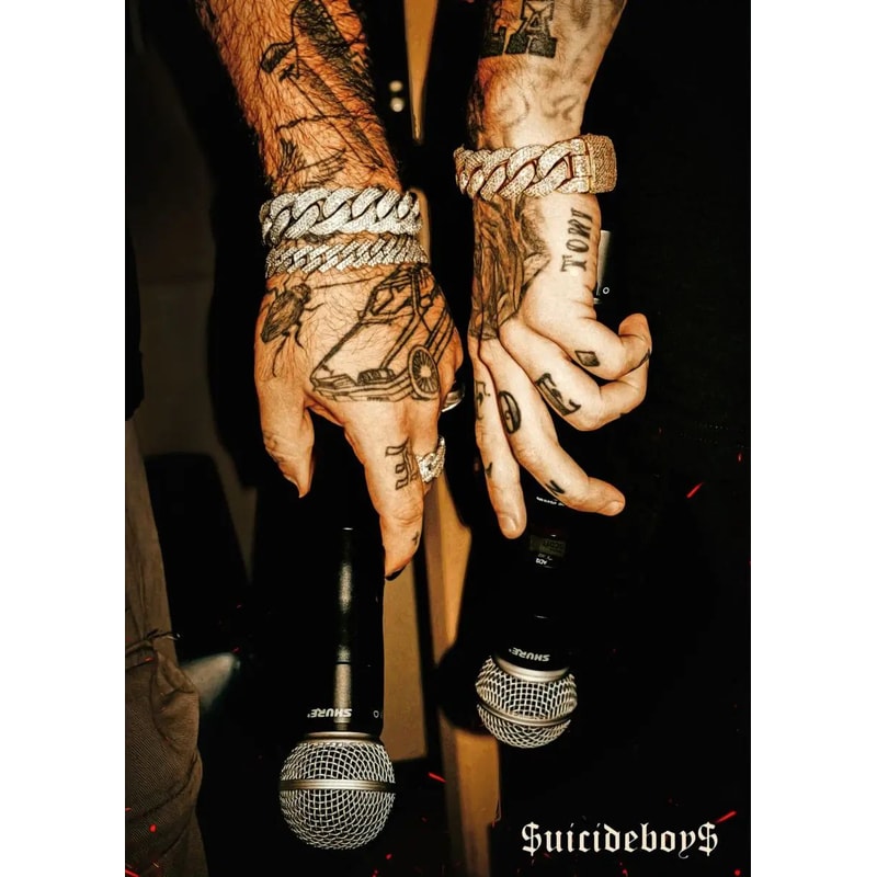 Suicideboys Vintage Canvas Poster Hip Hop Rap Album Wall Art Decor 9