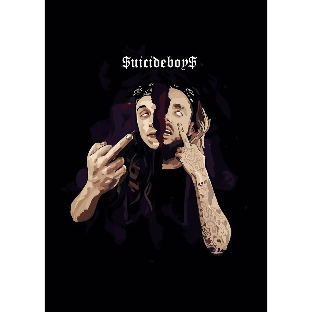 Suicideboys Vintage Canvas Poster Hip Hop Rap Album Wall Art Decor 12